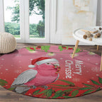 Galah Australia Christmas Round Carpet Merry Chrissie Bottlebrushes - Aussie Hoodie