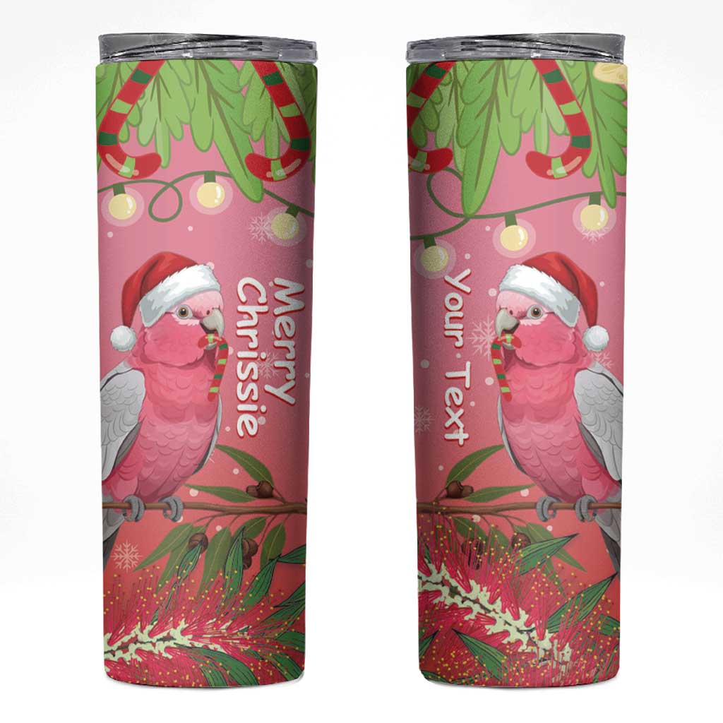 Personalised Galah Australia Christmas Skinny Tumbler Merry Chrissie Bottlebrushes - Aussie Hoodie