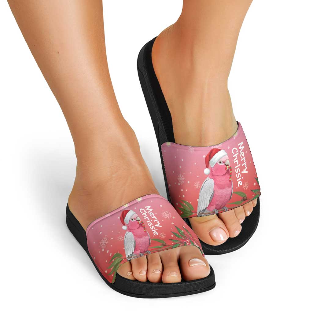 Galah Australia Christmas Slide Sandals Merry Chrissie Bottlebrushes - Aussie Hoodie