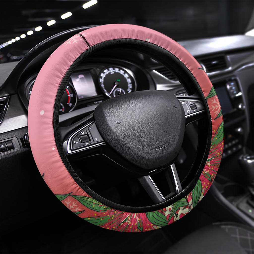 Galah Australia Christmas Steering Wheel Cover Merry Chrissie Bottlebrushes - Aussie Hoodie