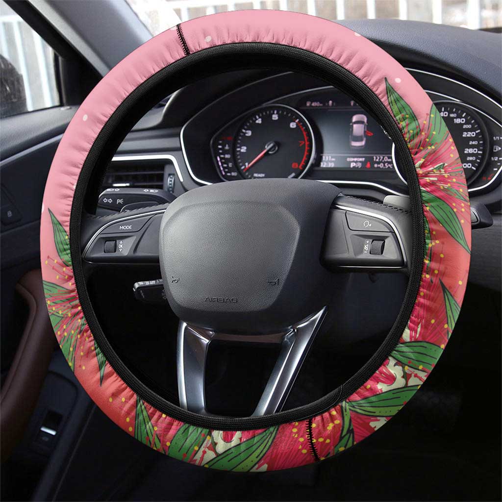 Galah Australia Christmas Steering Wheel Cover Merry Chrissie Bottlebrushes - Aussie Hoodie