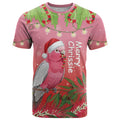 Personalised Galah Australia Christmas T Shirt Merry Chrissie Bottlebrushes - Aussie Hoodie