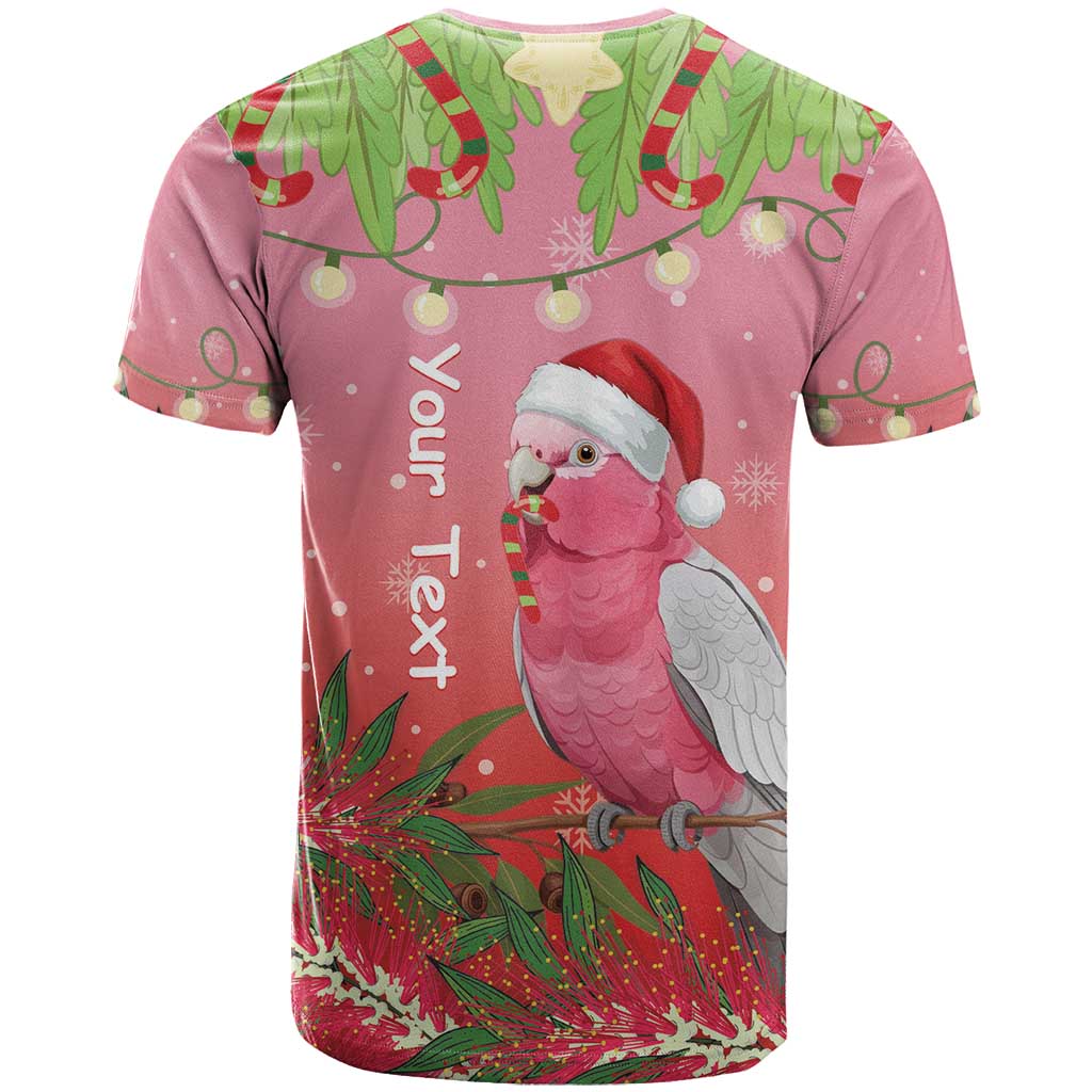Personalised Galah Australia Christmas T Shirt Merry Chrissie Bottlebrushes - Aussie Hoodie