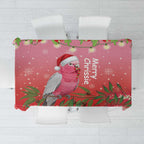 Galah Australia Christmas Tablecloth Merry Chrissie Bottlebrushes - Aussie Hoodie