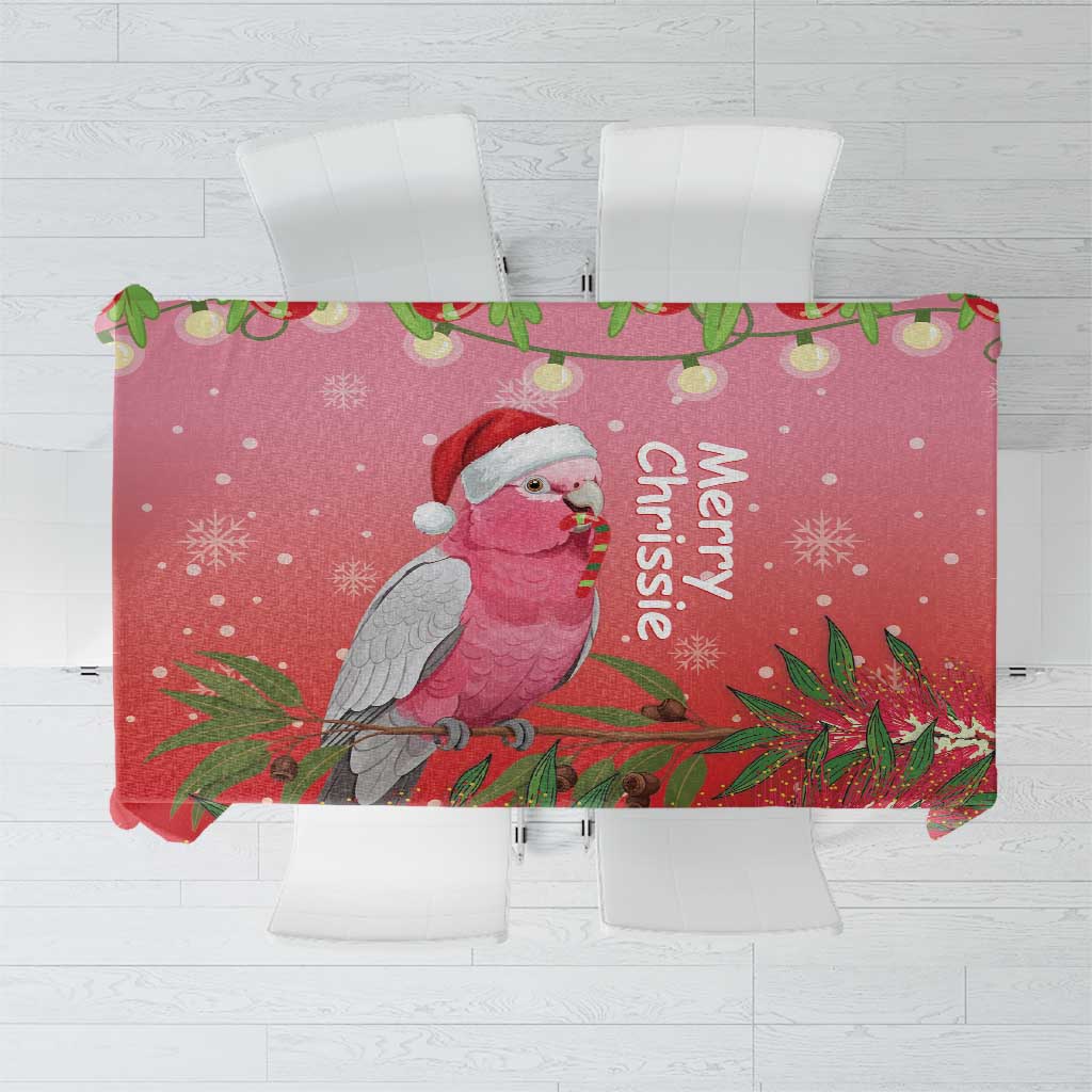 Galah Australia Christmas Tablecloth Merry Chrissie Bottlebrushes - Aussie Hoodie