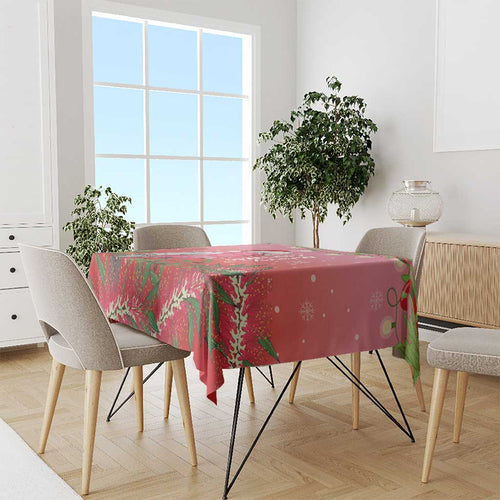 Galah Australia Christmas Tablecloth Merry Chrissie Bottlebrushes - Aussie Hoodie