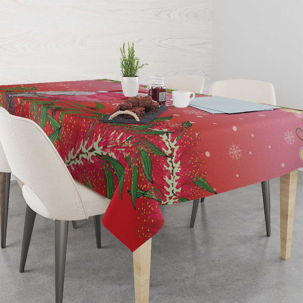 Galah Australia Christmas Tablecloth Merry Chrissie Bottlebrushes - Aussie Hoodie