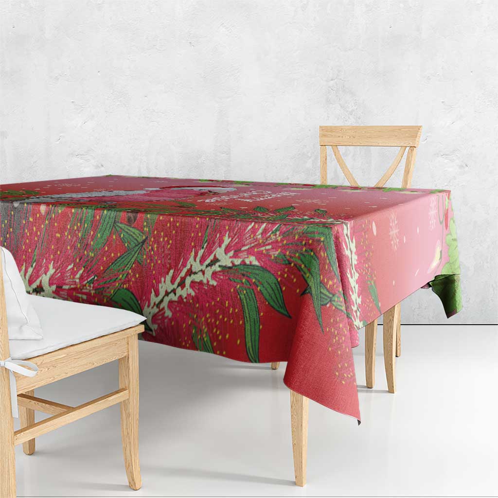 Galah Australia Christmas Tablecloth Merry Chrissie Bottlebrushes - Aussie Hoodie