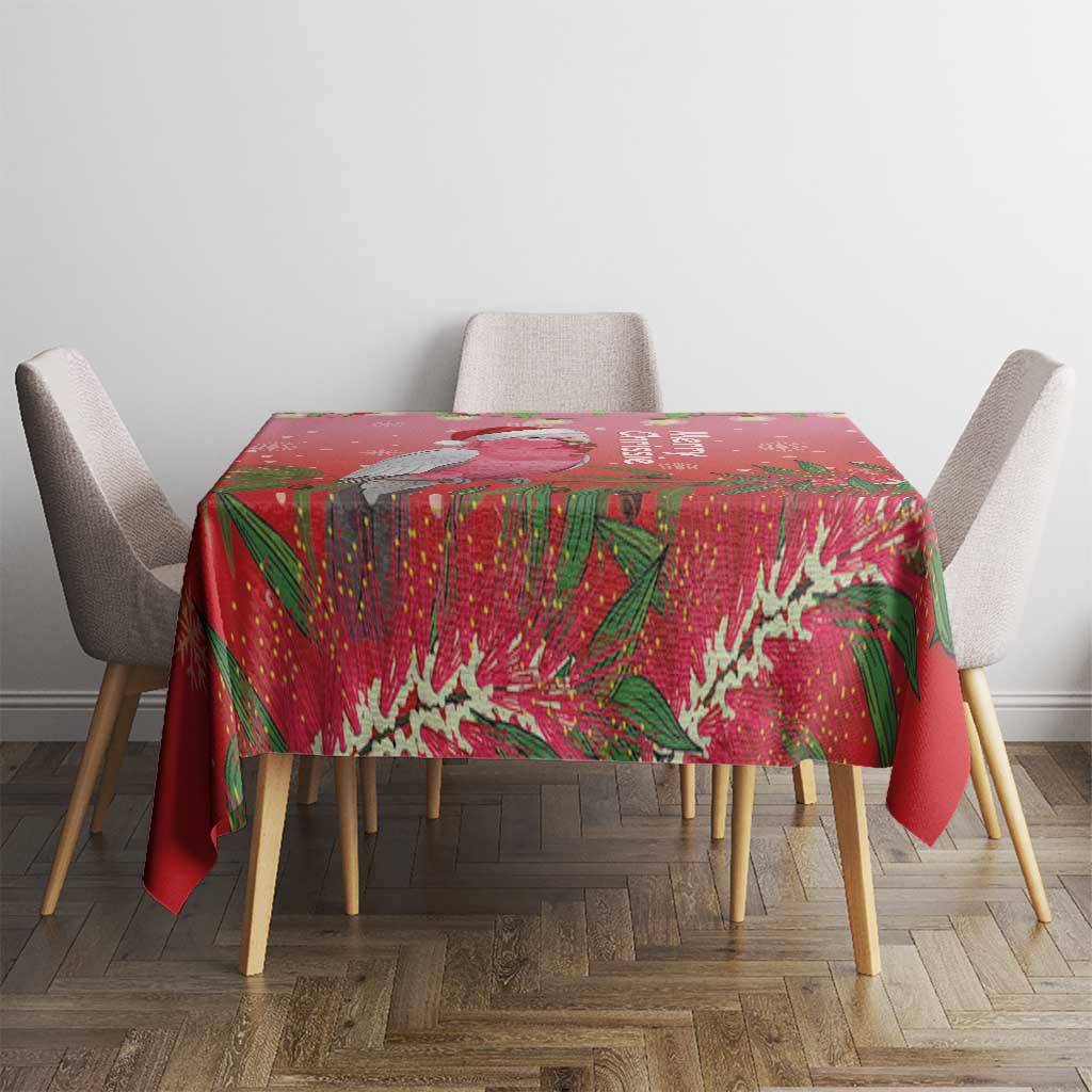 Galah Australia Christmas Tablecloth Merry Chrissie Bottlebrushes - Aussie Hoodie
