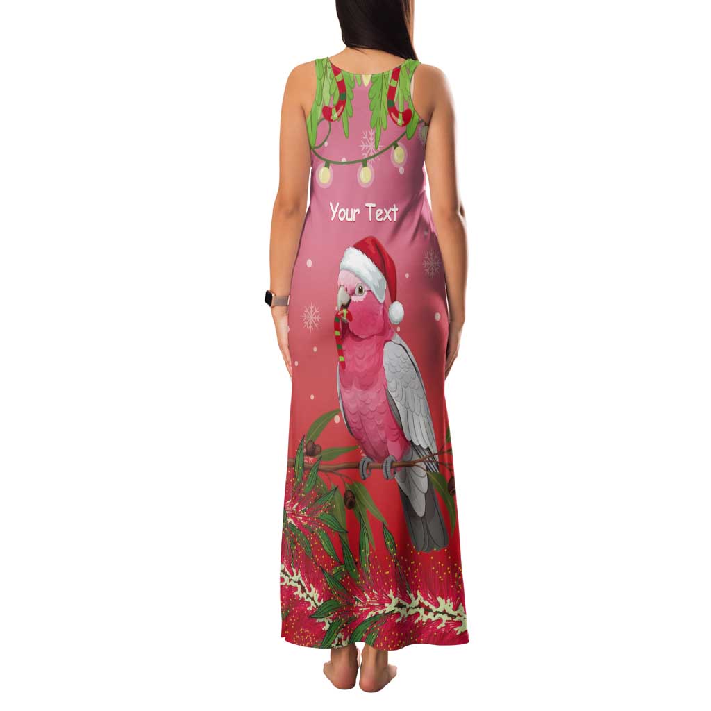 Personalised Galah Australia Christmas Tank Maxi Dress Merry Chrissie Bottlebrushes - Aussie Hoodie