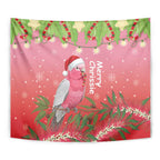 Galah Australia Christmas Tapestry Merry Chrissie Bottlebrushes - Aussie Hoodie