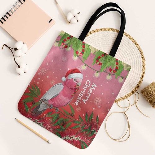 Galah Australia Christmas Tote Bag Merry Chrissie Bottlebrushes - Aussie Hoodie