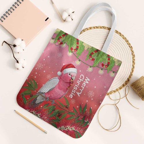Galah Australia Christmas Tote Bag Merry Chrissie Bottlebrushes - Aussie Hoodie