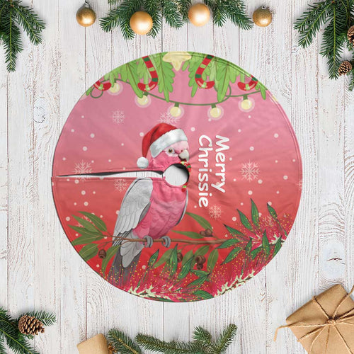 Galah Australia Christmas Tree Skirt Merry Chrissie Bottlebrushes - Aussie Hoodie
