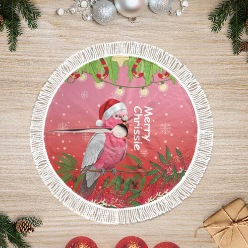 Galah Australia Christmas Tree Skirt Merry Chrissie Bottlebrushes - Aussie Hoodie