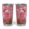 Personalised Galah Australia Christmas Tumbler Cup Merry Chrissie Bottlebrushes - Aussie Hoodie