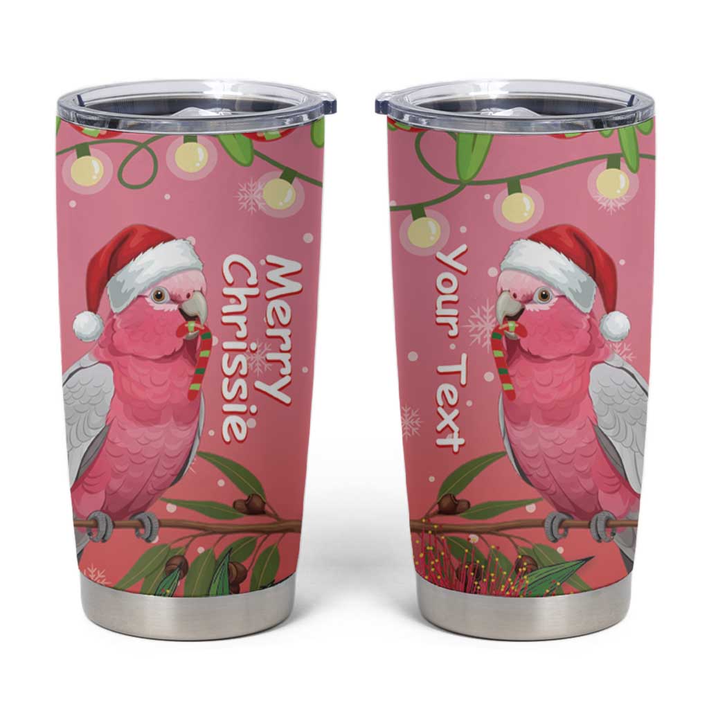 Personalised Galah Australia Christmas Tumbler Cup Merry Chrissie Bottlebrushes - Aussie Hoodie