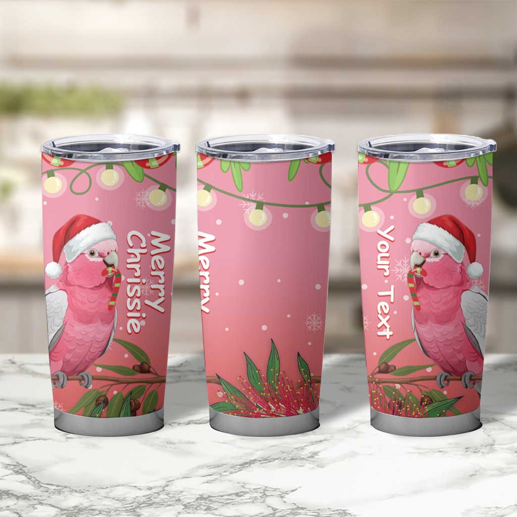 Personalised Galah Australia Christmas Tumbler Cup Merry Chrissie Bottlebrushes - Aussie Hoodie