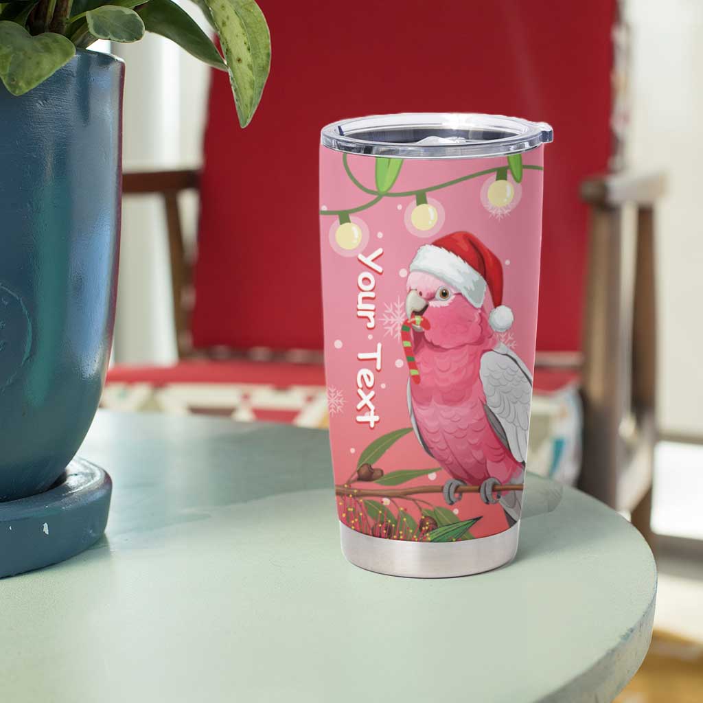Personalised Galah Australia Christmas Tumbler Cup Merry Chrissie Bottlebrushes - Aussie Hoodie