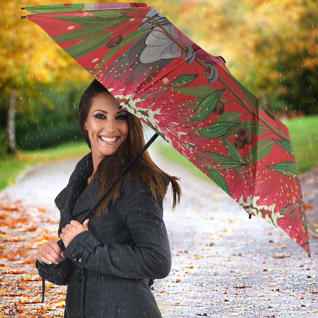 Galah Australia Christmas Umbrella Merry Chrissie Bottlebrushes - Aussie Hoodie