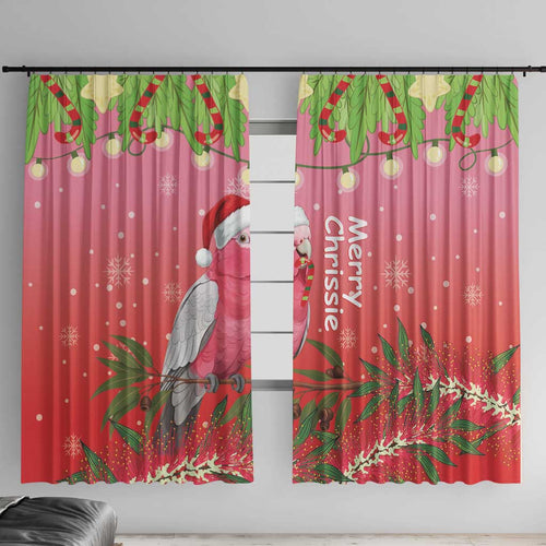 Galah Australia Christmas Window Curtain Merry Chrissie Bottlebrushes - Aussie Hoodie