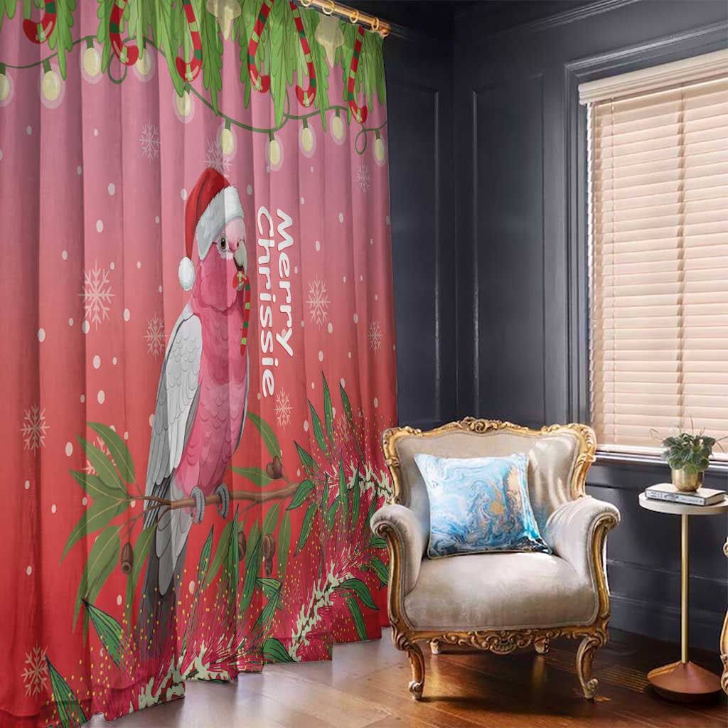 Galah Australia Christmas Window Curtain Merry Chrissie Bottlebrushes - Aussie Hoodie