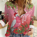 Personalised Galah Australia Christmas Women Casual Shirt Merry Chrissie Bottlebrushes - Aussie Hoodie