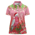 Personalised Galah Australia Christmas Women Polo Shirt Merry Chrissie Bottlebrushes - Aussie Hoodie