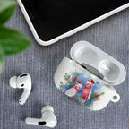 Australia Christmas AirPods Case Aussie Galah Santa Watercolor Style - Aussie Hoodie