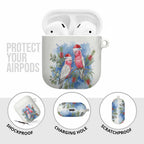 Australia Christmas AirPods Case Aussie Galah Santa Watercolor Style - Aussie Hoodie