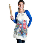 Australia Christmas Apron Aussie Galah Santa Watercolor Style - Aussie Hoodie