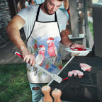 Australia Christmas Apron Aussie Galah Santa Watercolor Style - Aussie Hoodie