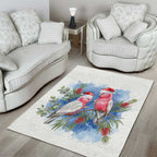 Australia Christmas Area Rug Aussie Galah Santa Watercolor Style - Aussie Hoodie