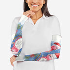 Australia Christmas Arm Sleeves Aussie Galah Santa Watercolor Style - Aussie Hoodie