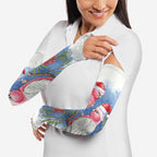 Australia Christmas Arm Sleeves Aussie Galah Santa Watercolor Style - Aussie Hoodie