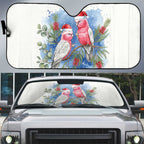 Australia Christmas Auto Sun Shade Aussie Galah Santa Watercolor Style - Aussie Hoodie
