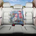 Australia Christmas Back Car Seat Cover Aussie Galah Santa Watercolor Style - Aussie Hoodie