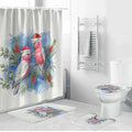 Australia Christmas Bathroom Set Aussie Galah Santa Watercolor Style - Aussie Hoodie