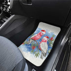Australia Christmas Car Mats Aussie Galah Santa Watercolor Style - Aussie Hoodie