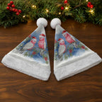 Australia Christmas Santa Hat Aussie Galah Santa Watercolor Style - Aussie Hoodie