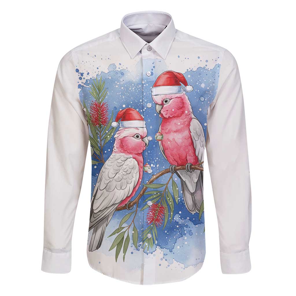 Australia Christmas Family Matching Puletasi and Hawaiian Shirt Aussie Galah Santa Watercolor Style - Aussie Hoodie