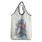 Australia Christmas Grocery Bag Aussie Galah Santa Watercolor Style - Aussie Hoodie
