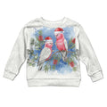 Australia Christmas Kid Ugly Christmas Sweater Aussie Galah Santa Watercolor Style - Aussie Hoodie