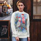 Australia Christmas Ugly Christmas Sweater Aussie Galah Santa Watercolor Style - Aussie Hoodie