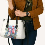 Australia Christmas Leather Bag Aussie Galah Santa Watercolor Style - Aussie Hoodie