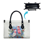 Australia Christmas Leather Bag Aussie Galah Santa Watercolor Style - Aussie Hoodie