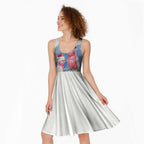 Australia Christmas Midi Dress Aussie Galah Santa Watercolor Style - Aussie Hoodie