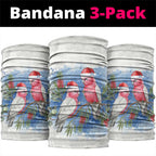 Australia Christmas Neck Gaiter Aussie Galah Santa Watercolor Style - Aussie Hoodie