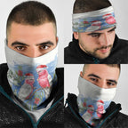 Australia Christmas Neck Gaiter Aussie Galah Santa Watercolor Style - Aussie Hoodie