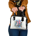 Australia Christmas Shoulder Handbag Aussie Galah Santa Watercolor Style - Aussie Hoodie